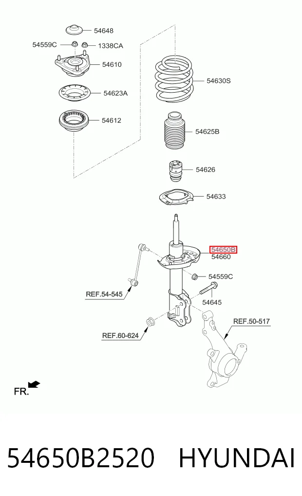 54650B2520 Hyundai/Kia