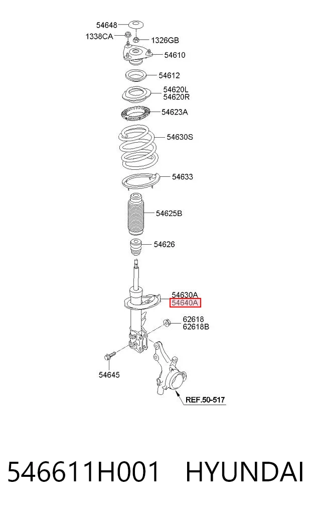 546611H001 Hyundai/Kia