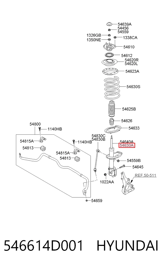 546614D001 Hyundai/Kia
