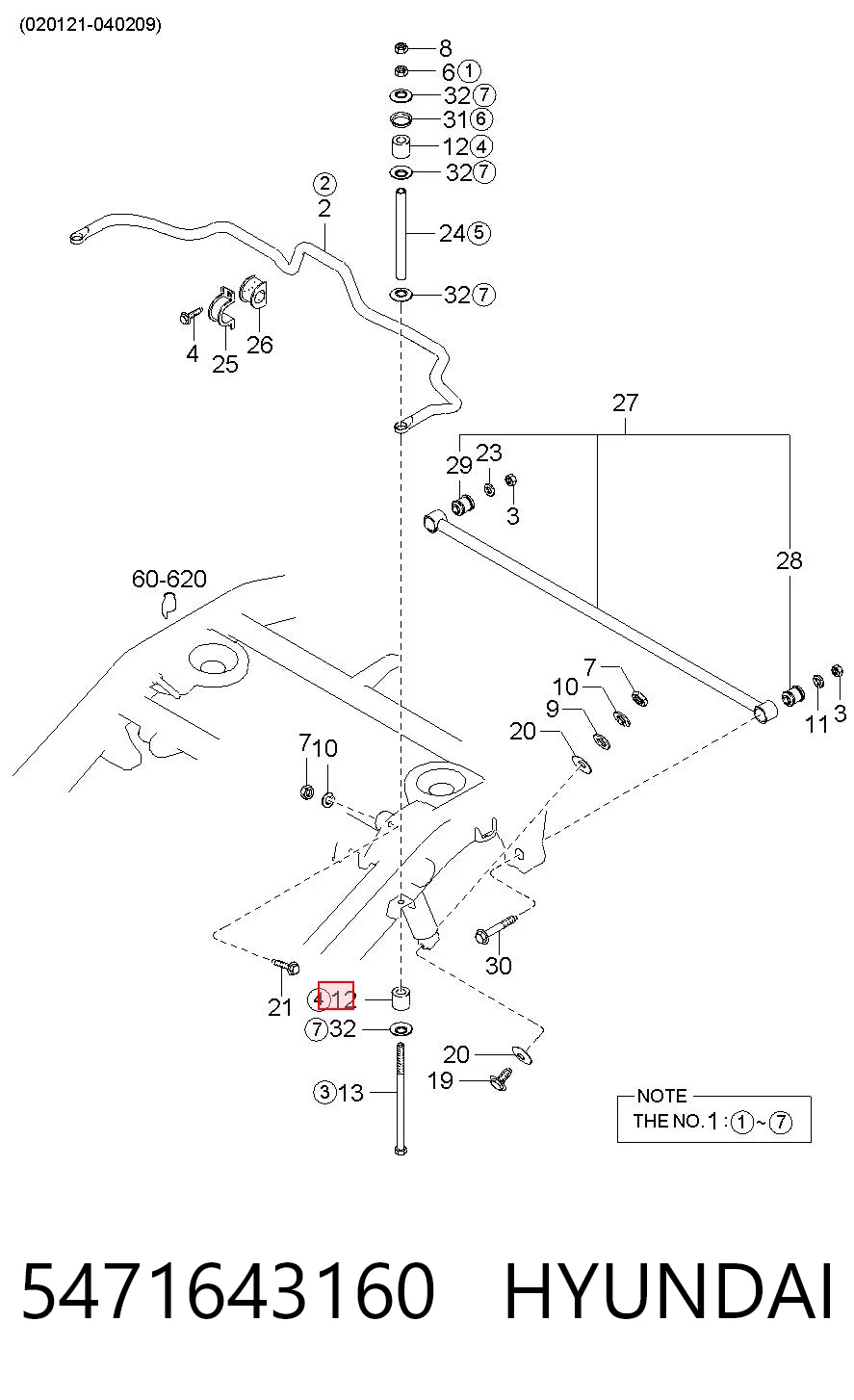 5471643160 Hyundai/Kia