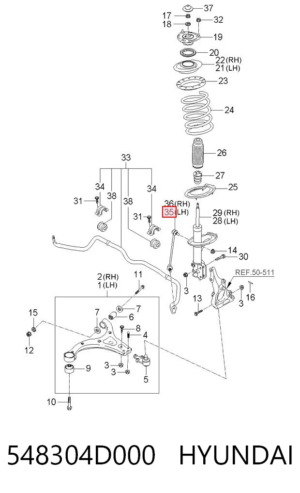 548304D000 Hyundai/Kia