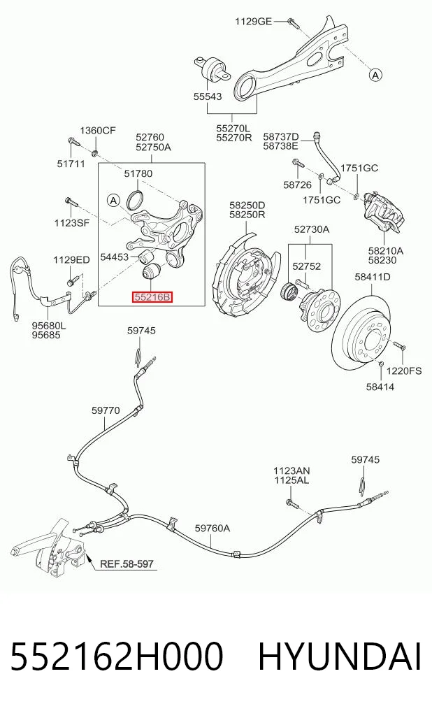 552162H000 Hyundai/Kia