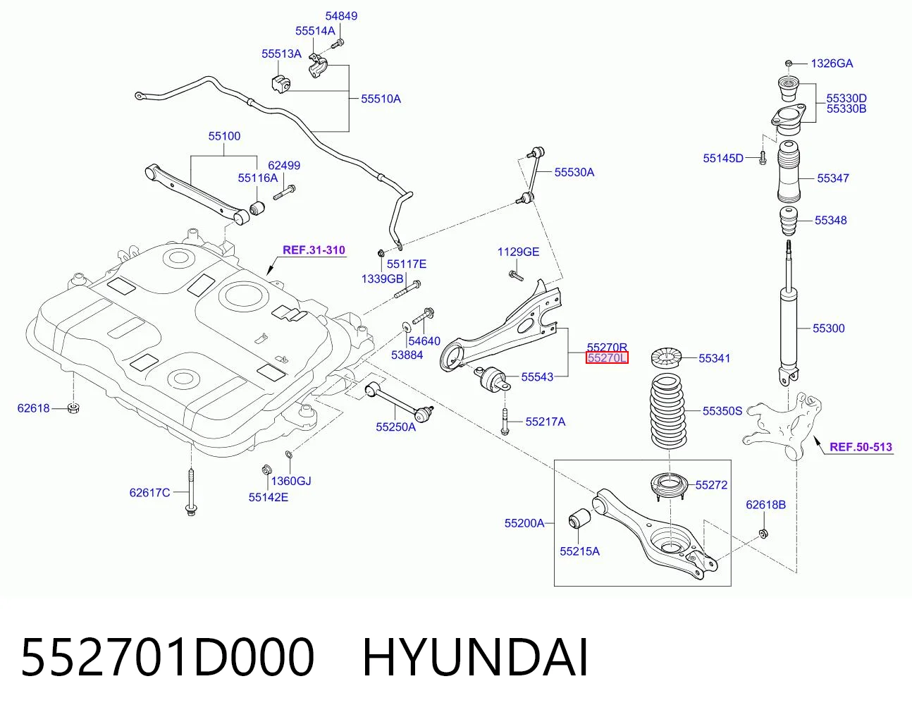 552701D000 Hyundai/Kia