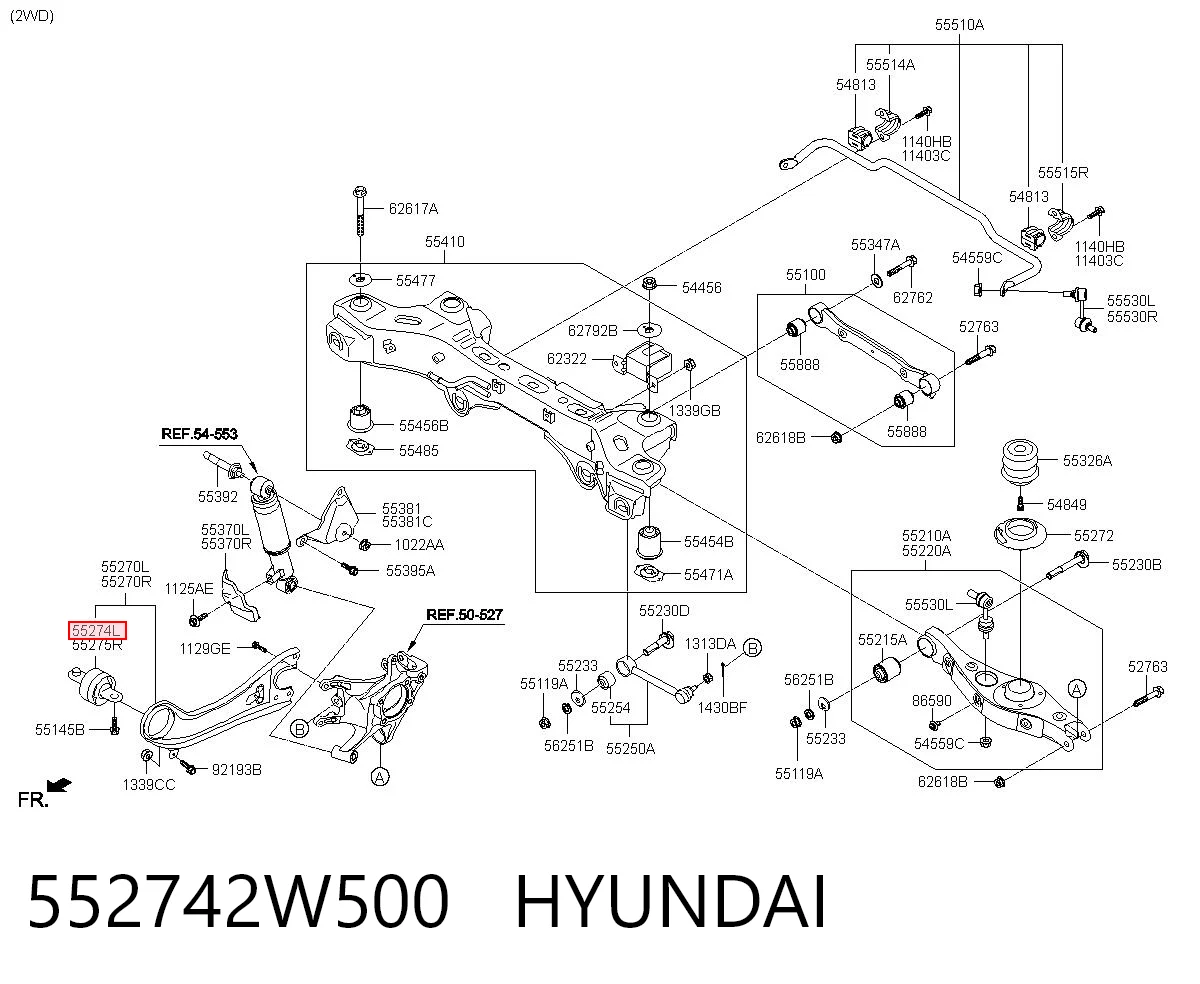 552742W500 Hyundai/Kia