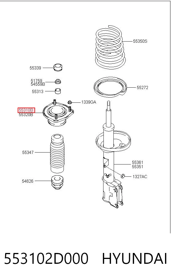 553102D000 Hyundai/Kia