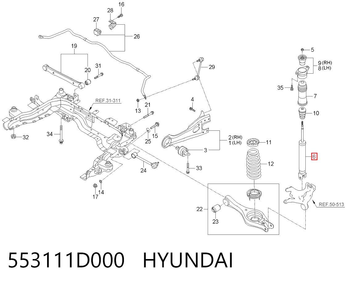 553111D000 Hyundai/Kia