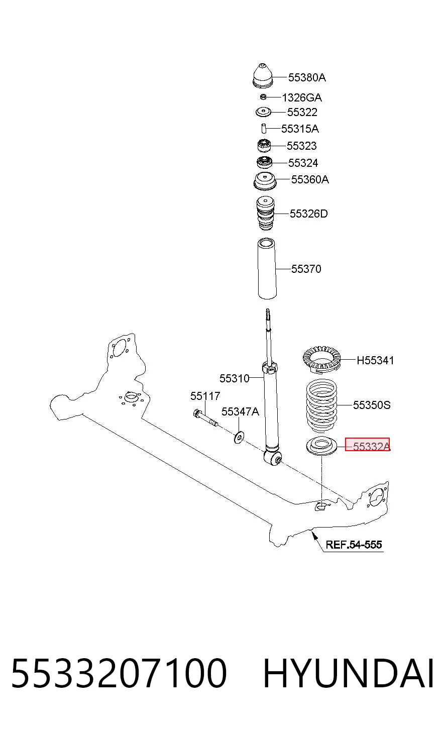5533207100 Hyundai/Kia