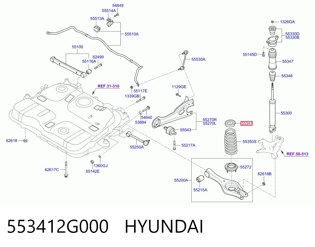 553412G000 Hyundai/Kia