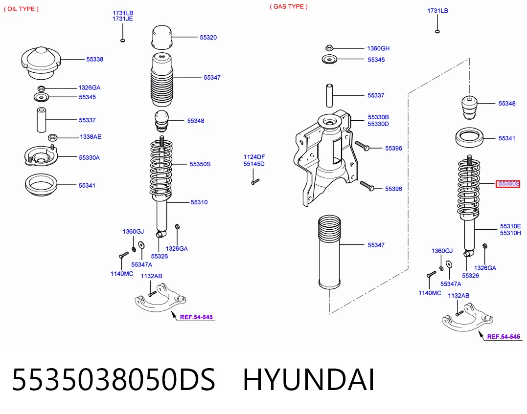 Mola traseira Hyundai Sonata IV EU4