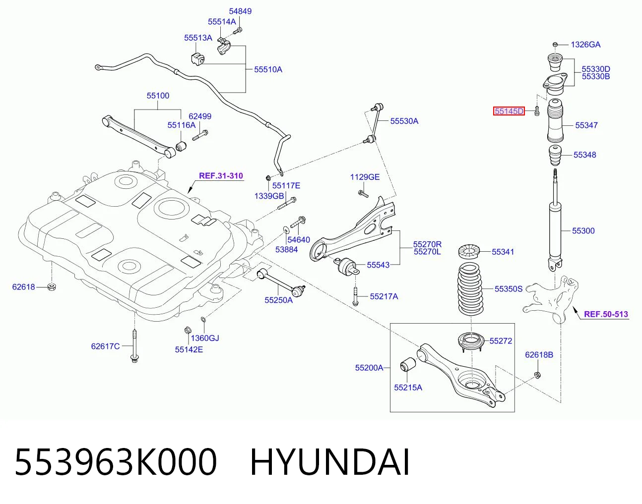 553963K000 Hyundai/Kia 