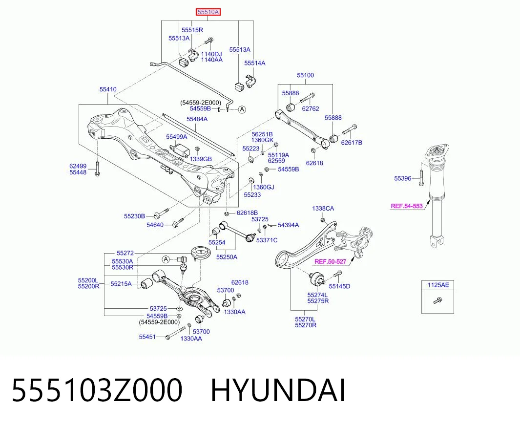 Estabilizador traseiro para Hyundai I40 VF