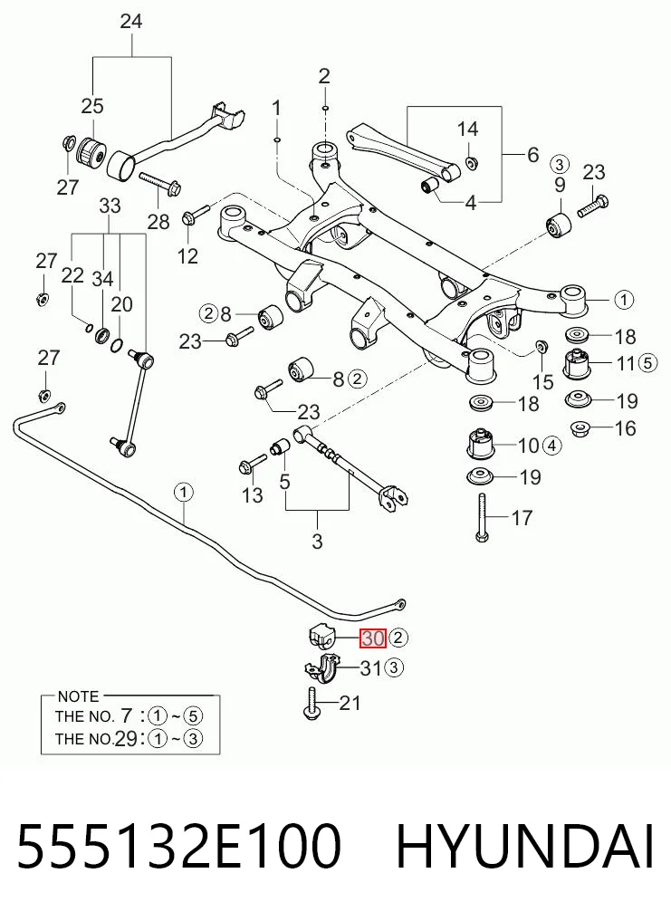555132E100 Hyundai/Kia
