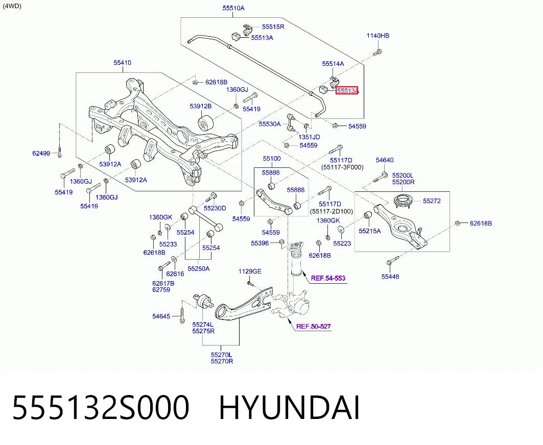 555132S000 Hyundai/Kia