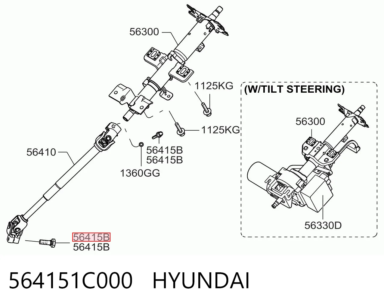 564151C000 Hyundai/Kia 