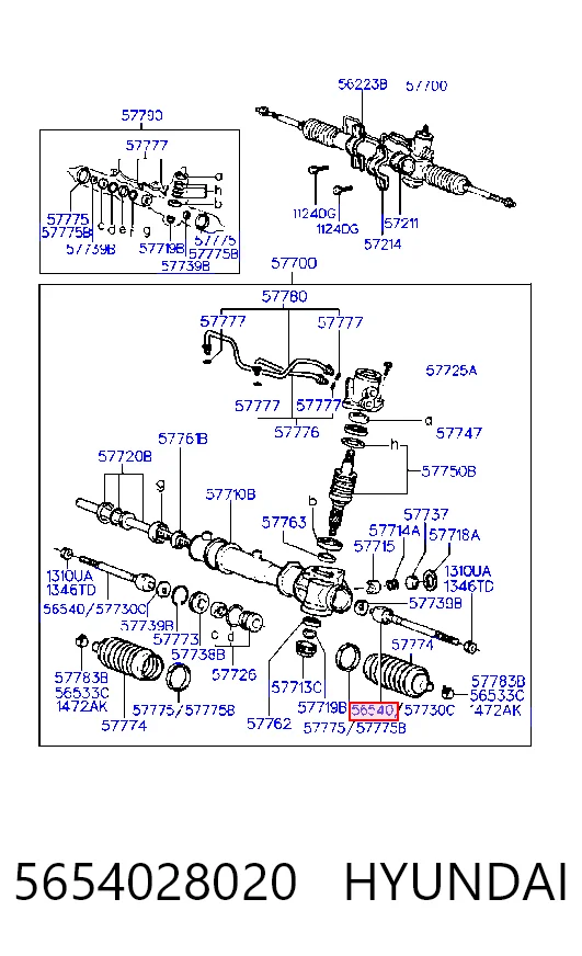 Tração de direção Hyundai Sonata II Y-2 ao melhor preço