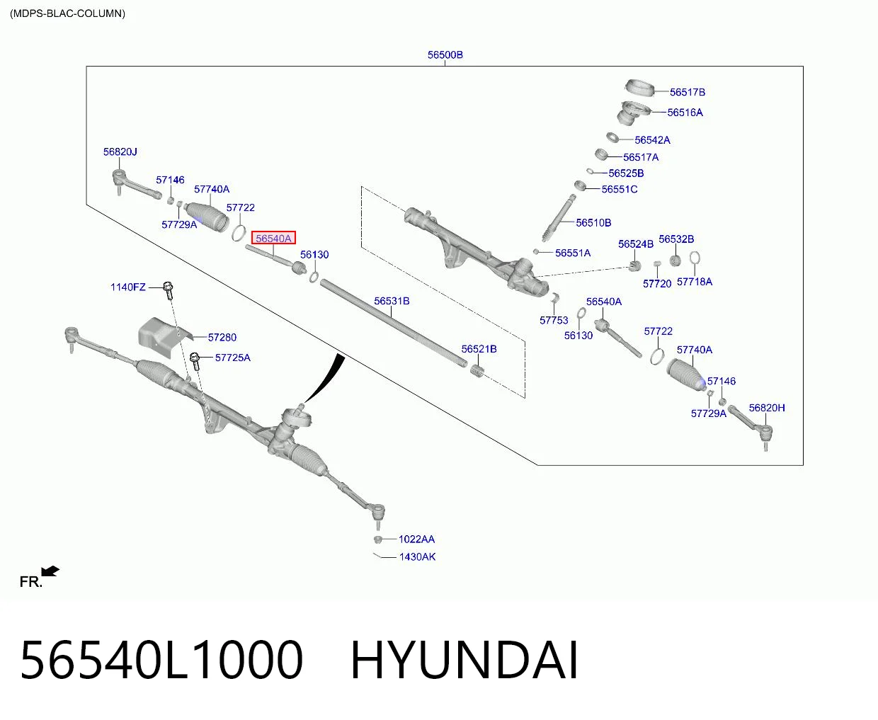 Tração de direção para Hyundai Sonata VIII DN8