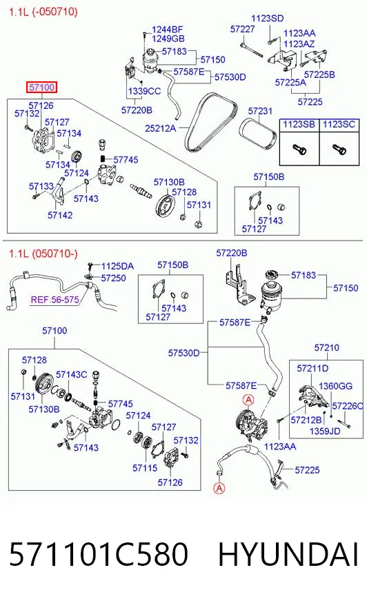 571101C580 Hyundai/Kia