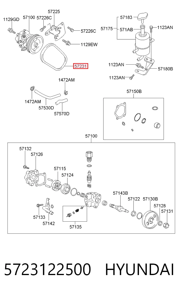 5723122500 Hyundai/Kia