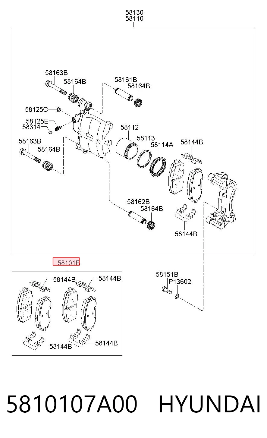 5810107A00 Hyundai/Kia