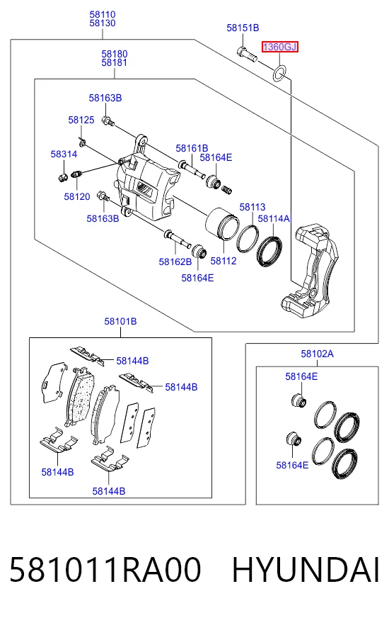 581011RA00 Hyundai/Kia