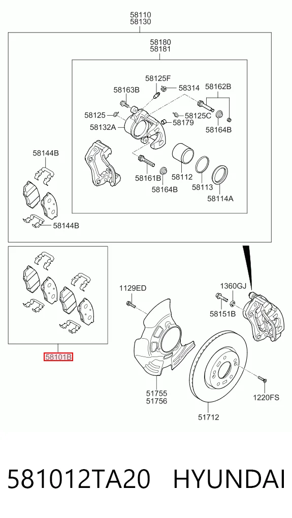 581012TA20 Hyundai/Kia