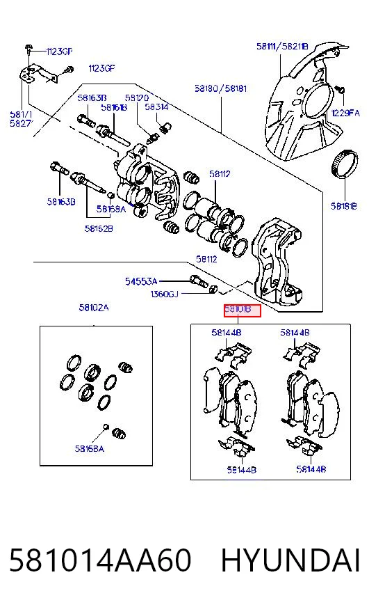 581014AA60 Hyundai/Kia