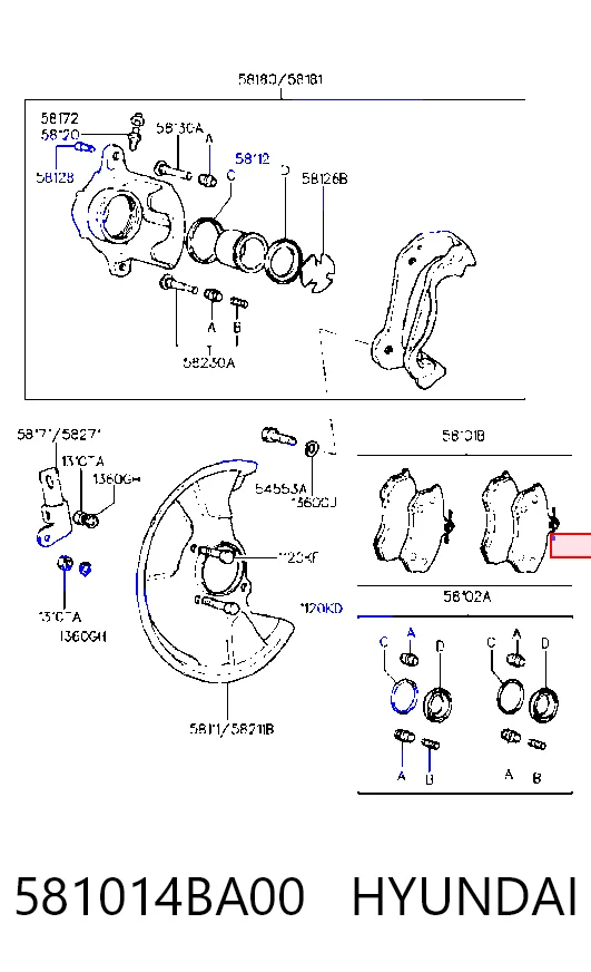 581014BA00 Hyundai/Kia