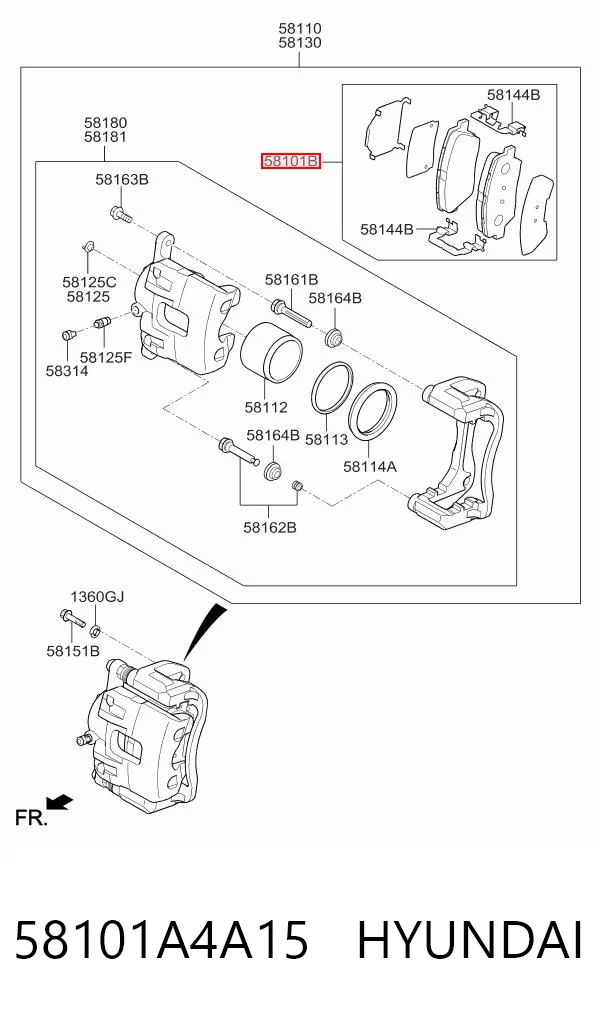 58101A4A15 Hyundai/Kia