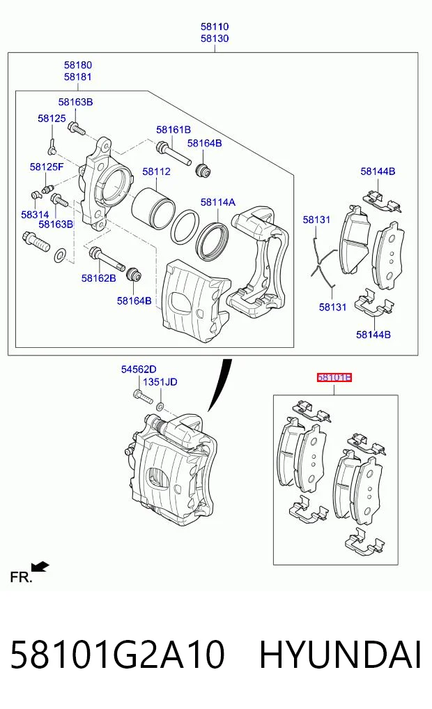 58101G2A10 Hyundai/Kia
