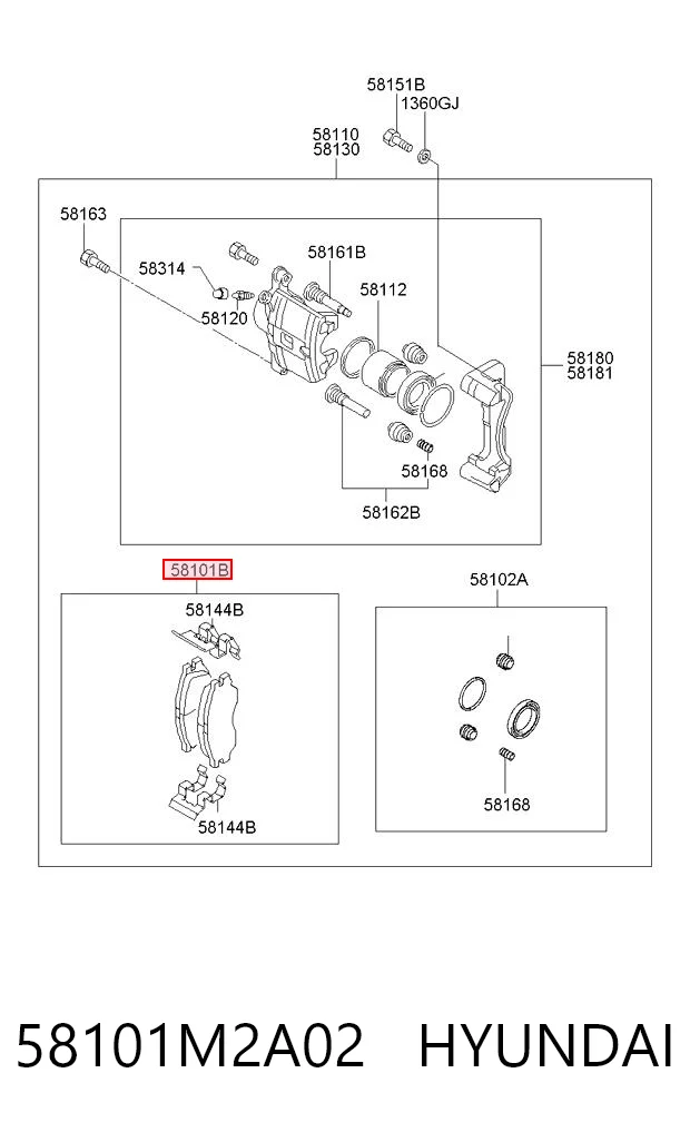 58101M2A02 Hyundai/Kia