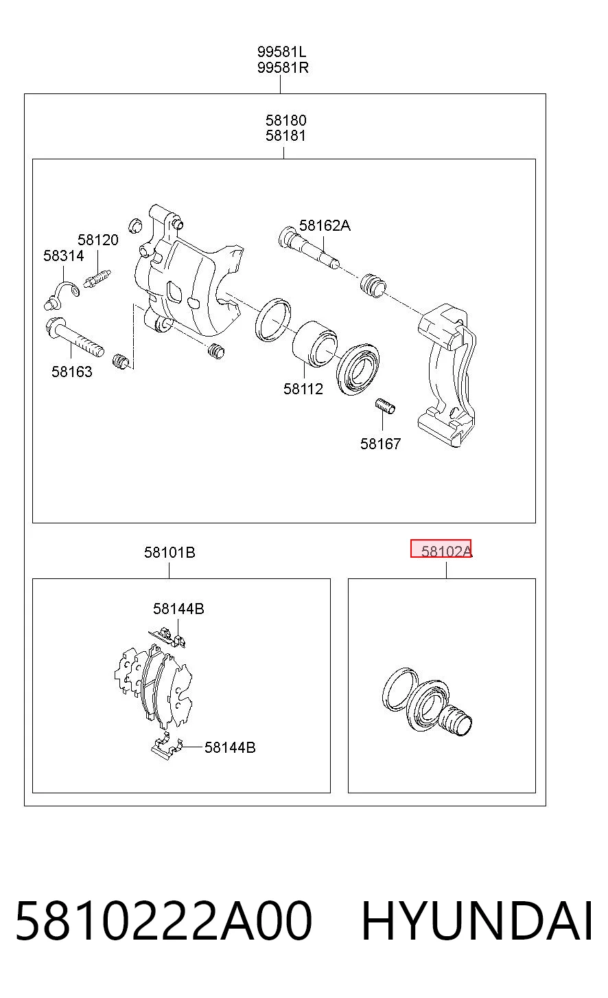 Kit de reparação de suporte do freio dianteiro para Suzuki Ignis I FH