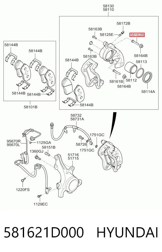 581621D000 Hyundai/Kia