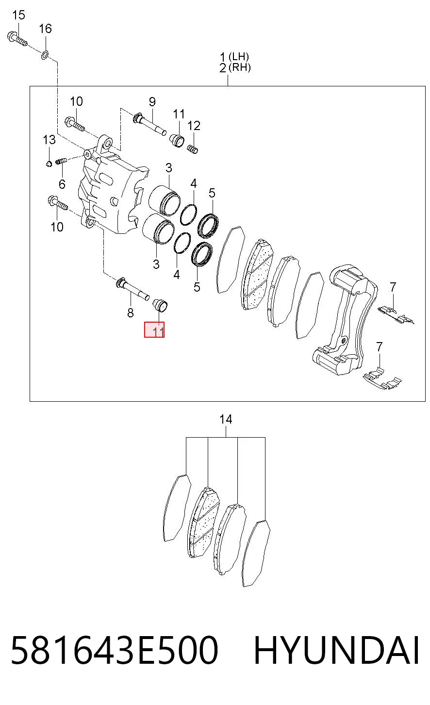 581643E500 Hyundai/Kia