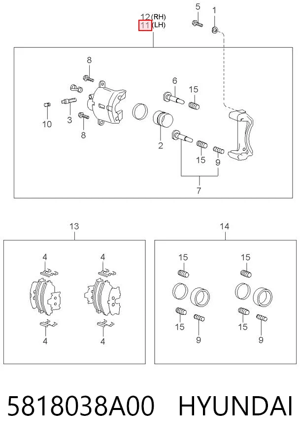 5818038A00 Hyundai/Kia