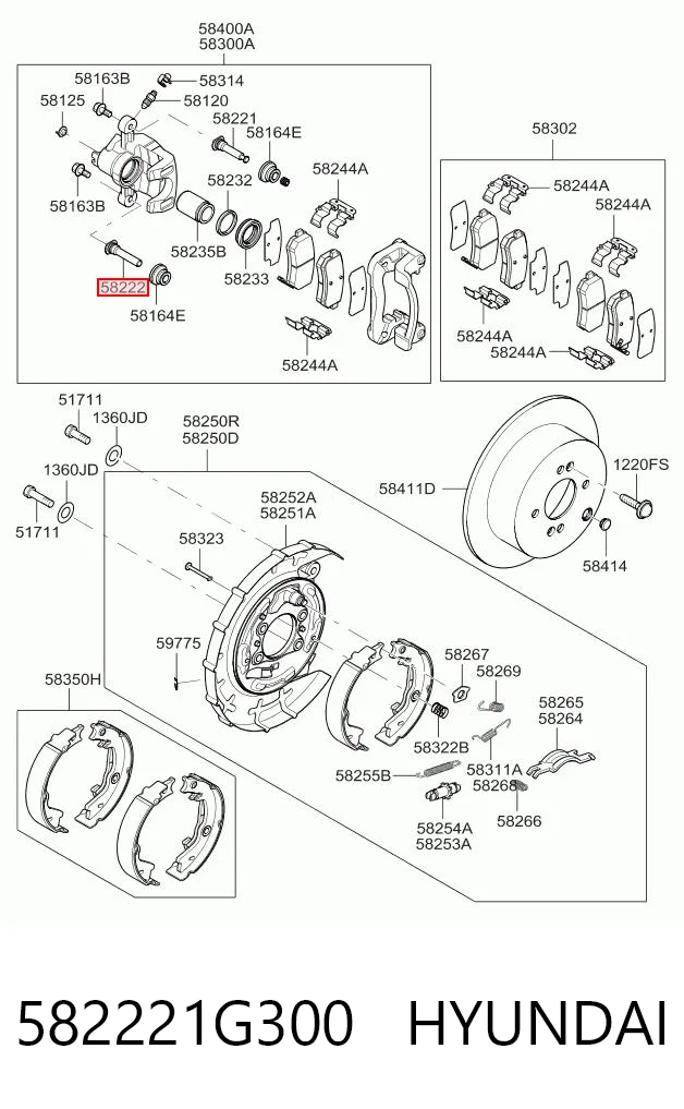 582221G300 Hyundai/Kia
