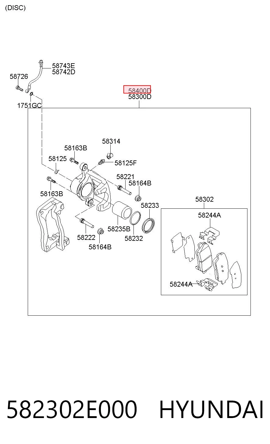 582302E000 Hyundai/Kia
