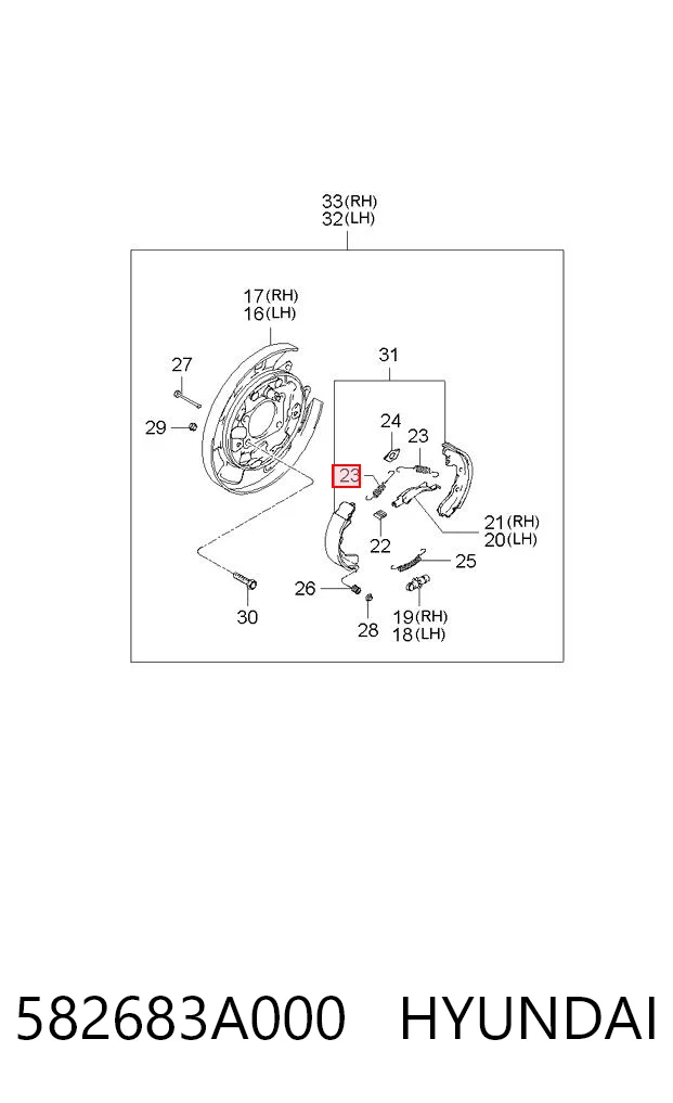 582683A000 Hyundai/Kia