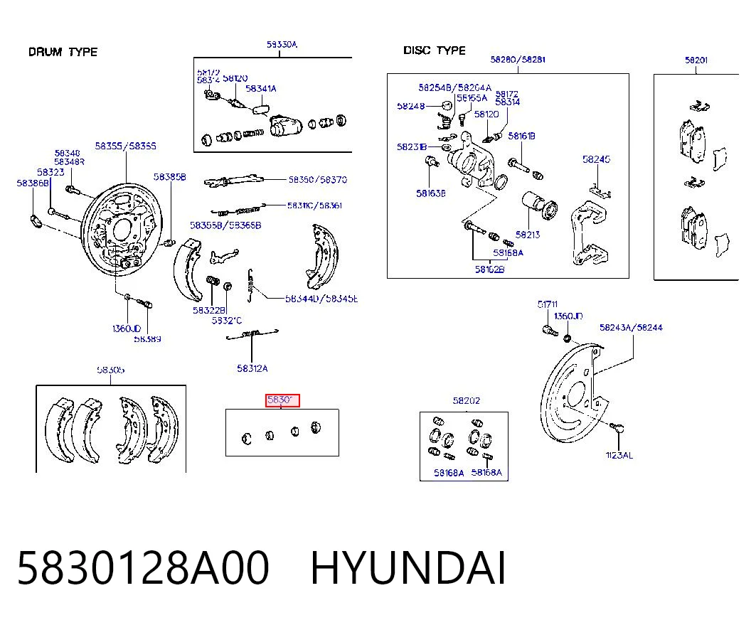 5830128A00 Hyundai/Kia