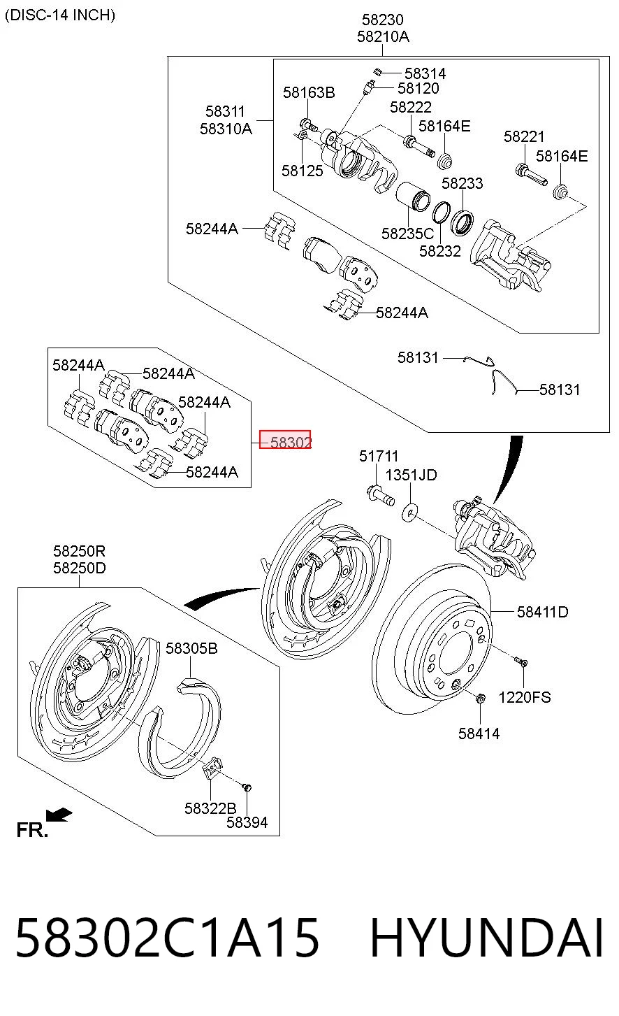 58302C1A15 Hyundai/Kia