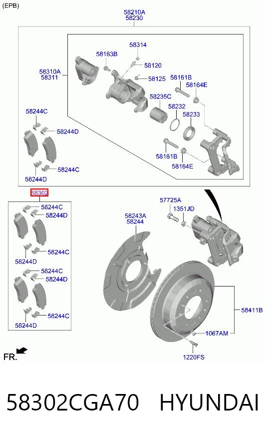 58302CGA70 Hyundai/Kia