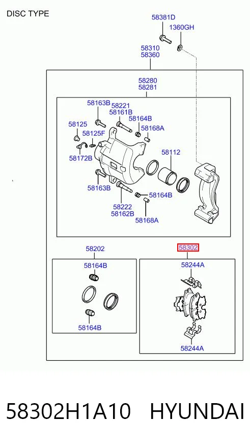 58302H1A10 Hyundai/Kia