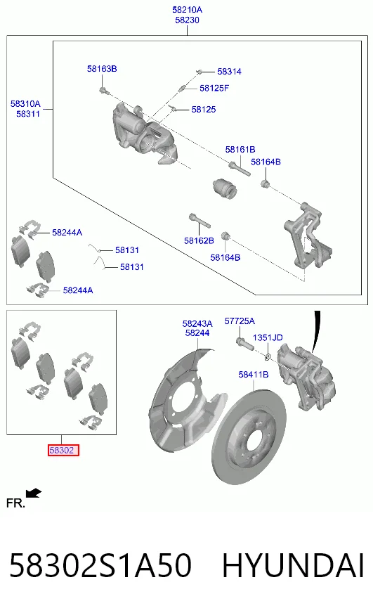 58302S1A50 Hyundai/Kia