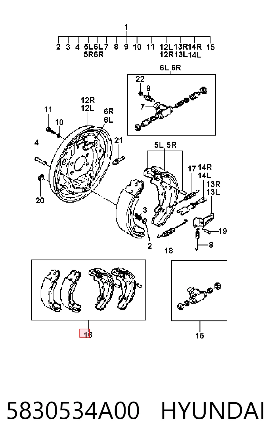 5830534A00 Hyundai/Kia