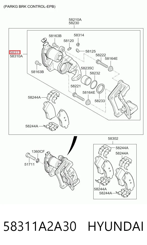58311A2A30 Hyundai/Kia