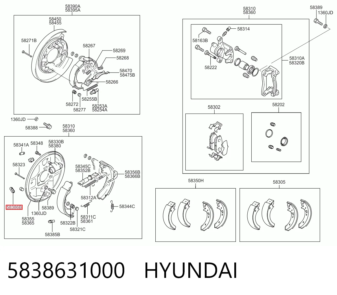 5838631000 Hyundai/Kia