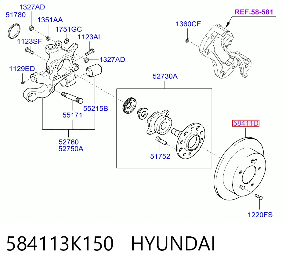 584113K150 Hyundai/Kia