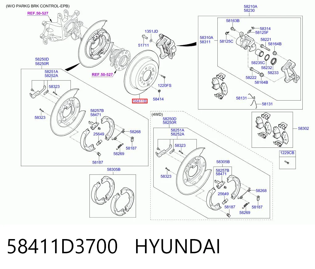 58411D3700 Hyundai/Kia