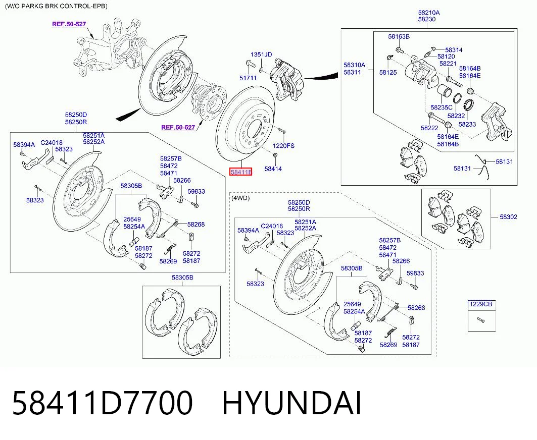 58411D7700 Hyundai/Kia