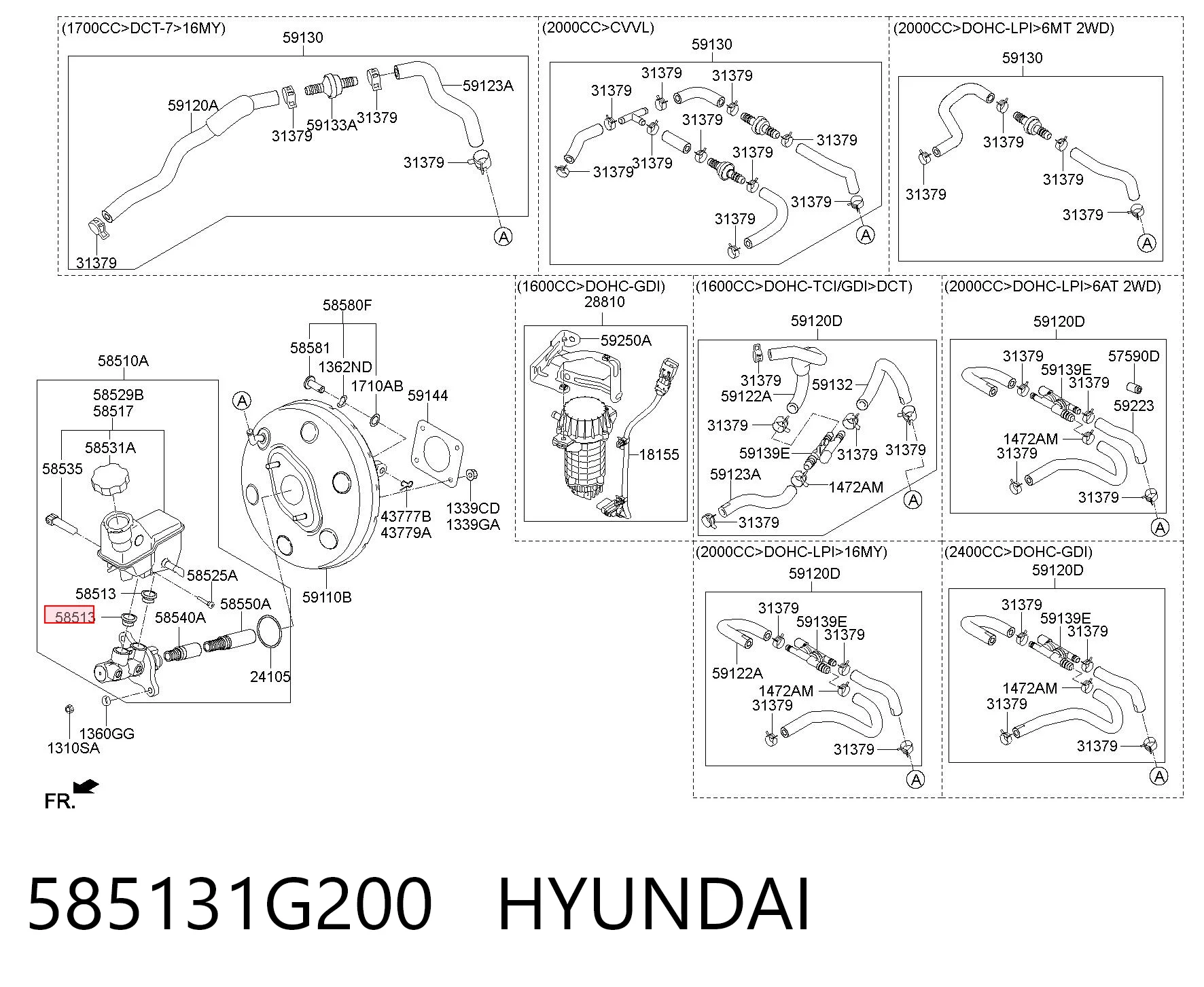 585131G200 Hyundai/Kia 