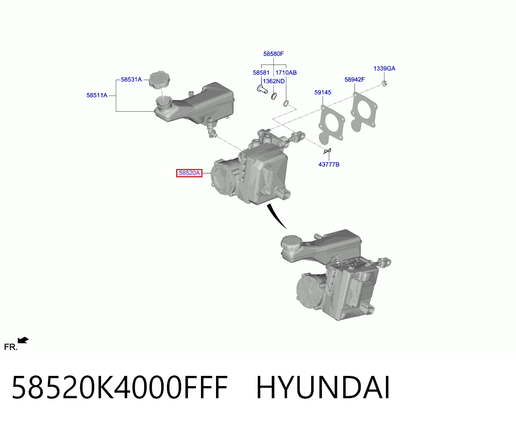 Reforçador dos freios a vácuo Hyundai KONA  OS ao melhor preço